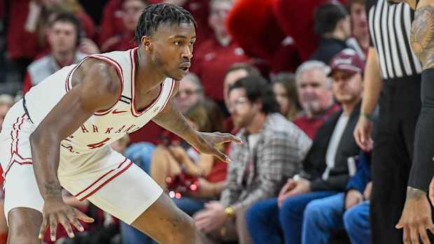 Razorbacks Devo Davis against Georgia