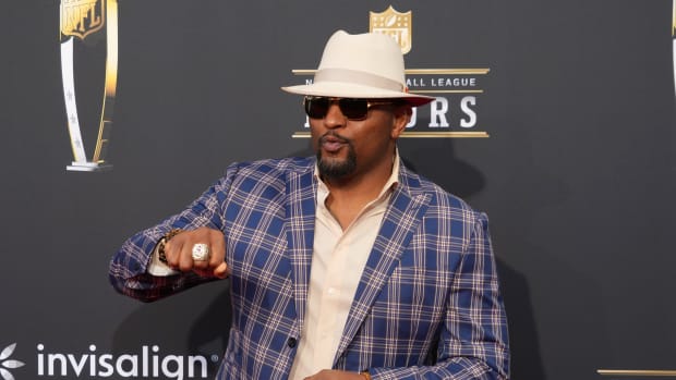 Feb 8, 2024; Las Vegas, NV, USA; Ray Lewis on the red carpet before the NFL Honors show at Resorts World Theatre.