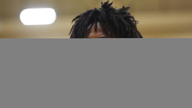 Dec 8, 2022; Scottsdale, AZ, USA; Cardinal Hayes Cardinals guard Ian Jackson (11) against the Duncanville High School Panthers during the HoopHall West basketball tournament at Chaparral High School. Mandatory Credit: Mark J. Rebilas-USA TODAY Sports  