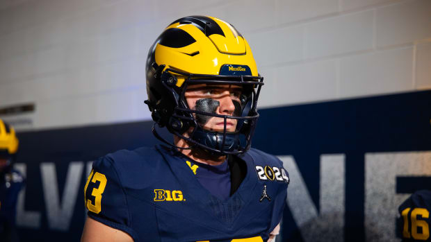 Tuttle during No. 1 Michigan’s 34-13 win over No. 4 Washington in the national championship on Jan. 8, 2024.