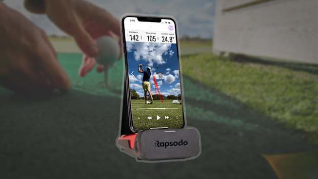 the rapsodo mobile launch monitor, seen here, is on sale at pga tour superstore