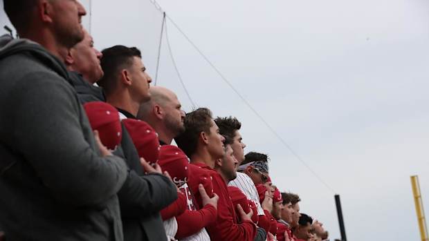 The Alabama baseball team on Feb. 17, 2024.