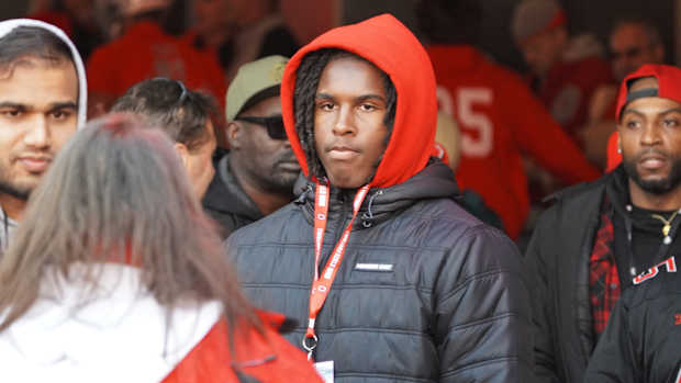 Recruit Bo Jackson visits Ohio Stadium during the Ohio State, Michigan game. Bo Jackson