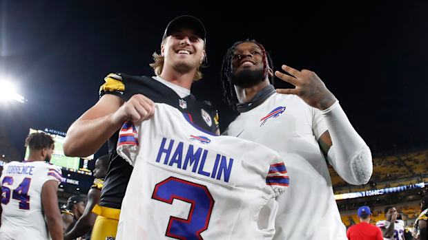damar hamlin kenny pickett steelers