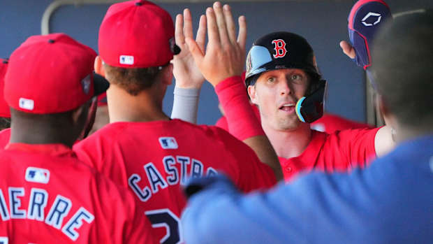 Boston Red Sox infielder Nick Sogard