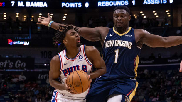 Tyrese Maxey was seen working out before Friday's Sixers vs. Pelicans matchup.