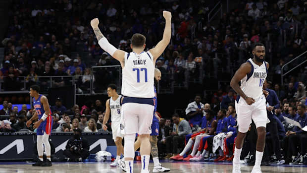 Luka Doncic makes NBA history in Detroit.