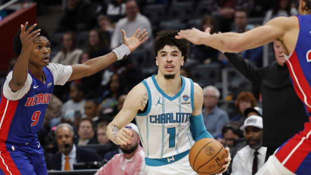 LaMelo Ball is out against the Detroit Pistons on Monday night.