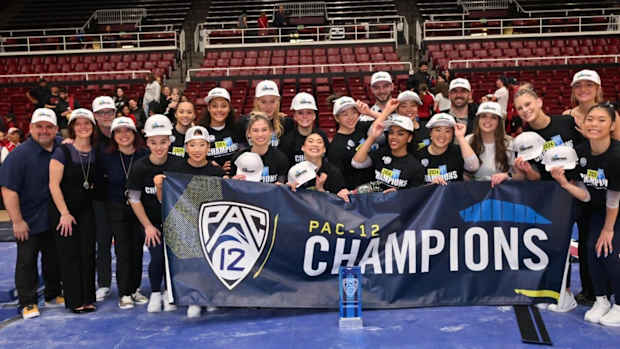 Cal's conference champion women's gymnastics team