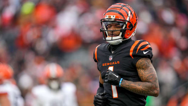 Chase during the Bengals’ 31-14 win over the Browns on Jan. 7, 2024.