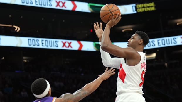 RJ Barrett's injury status for the Pistons vs. Raptors game is revealed.