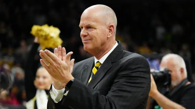 Boulder, Colorado, USA; Colorado Buffaloes coach Tad Boyle before the game against the Stanford Cardinal at the CU Events Center