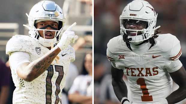 Oregon's Troy Franklin and Texas' Xavier Worthy.