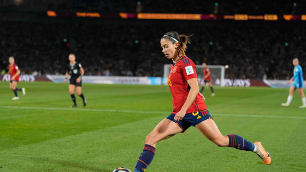 Aitana Bonmati pictured playing for Spain in the 2023 FIFA Women's World Cup final