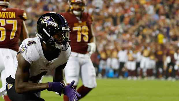 Baltimore Ravens wide receiver Zay Flowers