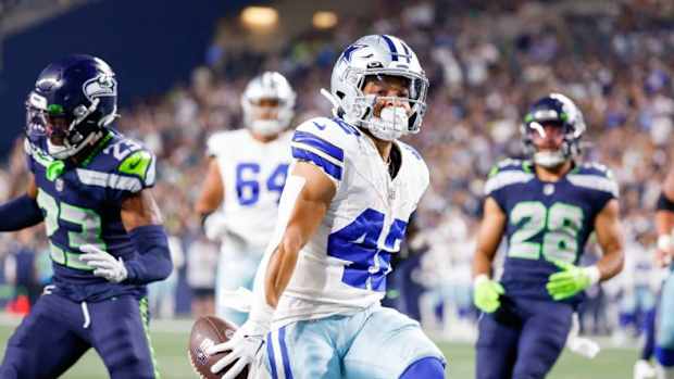 Dallas Cowboys running back Deuce Vaughn