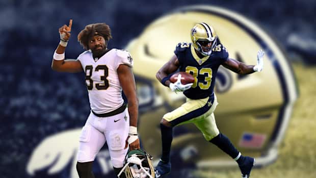 Saints tight end Juwan Johnson