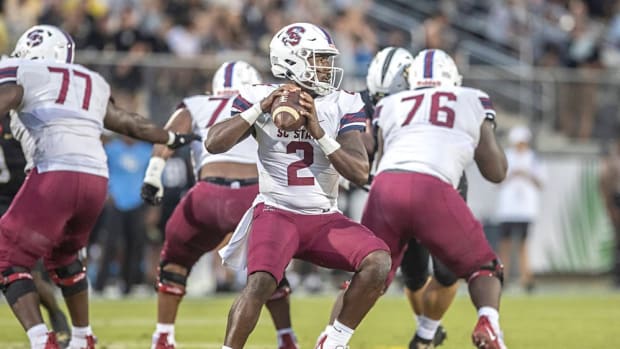 South Carolina State quarterback Corey Fields