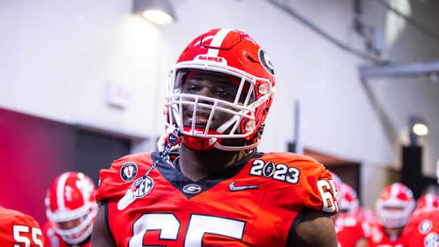 Georgia offensive tackle Amarius Mims