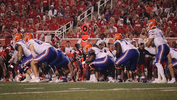 Florida Gators QB Graham Mertz, offensive line