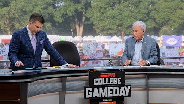 Lee Corso Rece Davis College GameDay