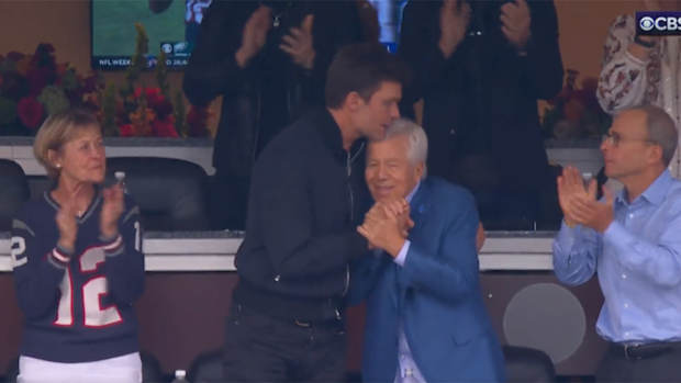 New England Patriots owner Robert Kraft and former QB Tom Brady.