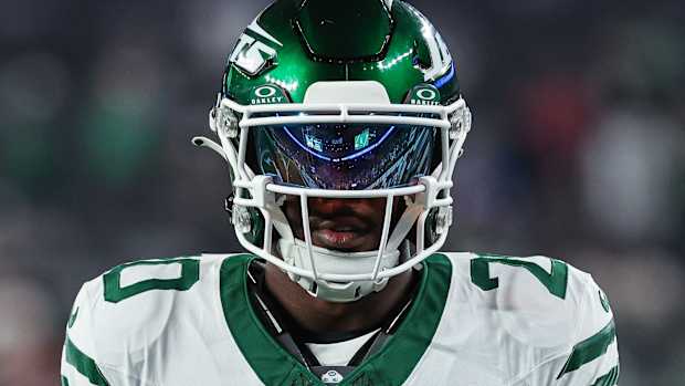 RB Breece Hall on Monday against the Bills