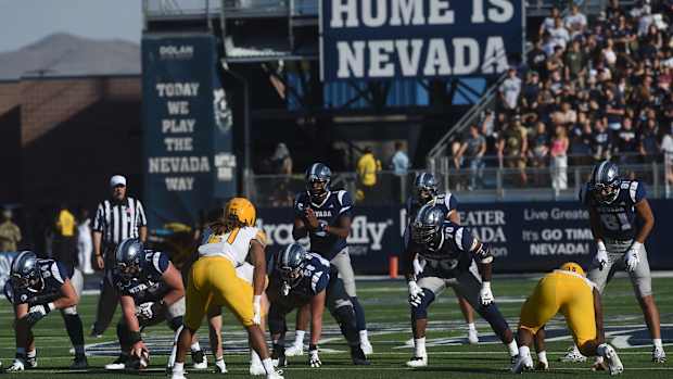 Nevada falls to Idaho at Mackay Stadium in Reno on Sept. 9, 2023.  