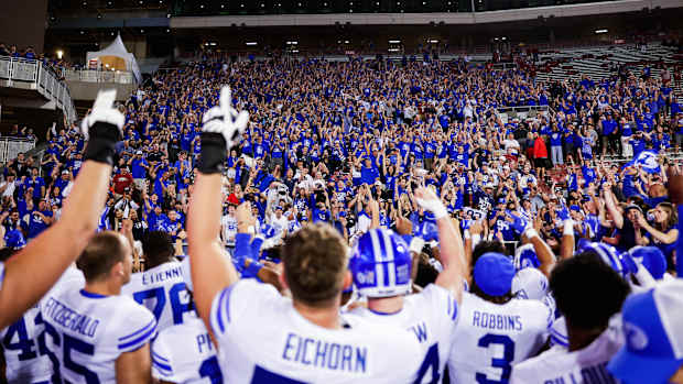 BYU fans vs Arkansas