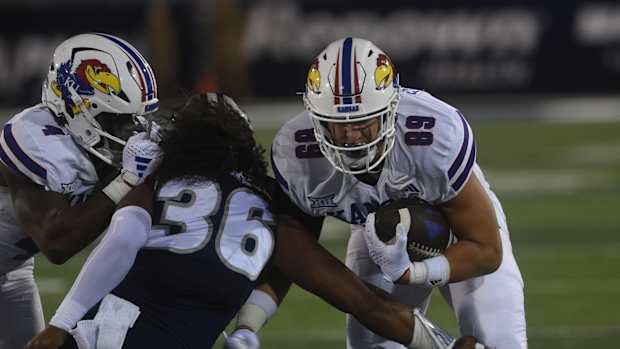 Nevada takes on Kansas at Mackay Stadium in Reno on Sept. 16, 2023.  
