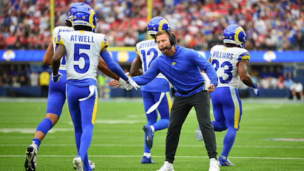 Los Angeles Rams head coach Sean McVay in Week 2 vs. the 49ers.