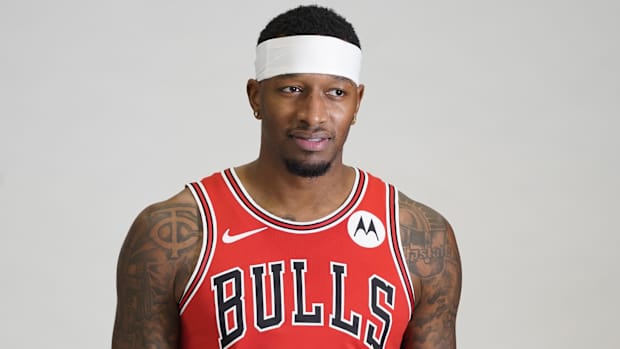 Chicago Bulls forward Torrey Craig (13) during Chicago Bulls Media Day at Advocate Center