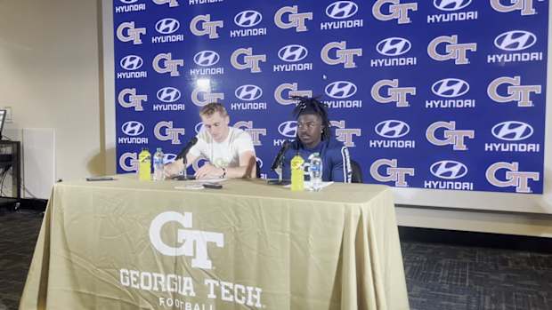 Watch: Haynes King and Jamal Haynes Press Conference after loss to Boston College