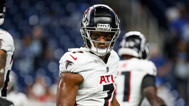 Falcons running back Bijan Robinson had one carry during the Week 7 win vs. the Buccaneers