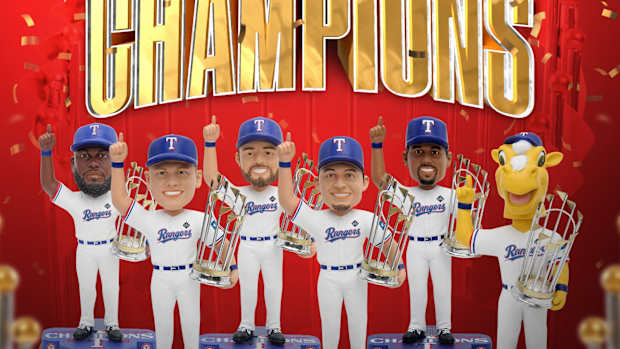 Texas Rangers WS Champions Bobbleheads