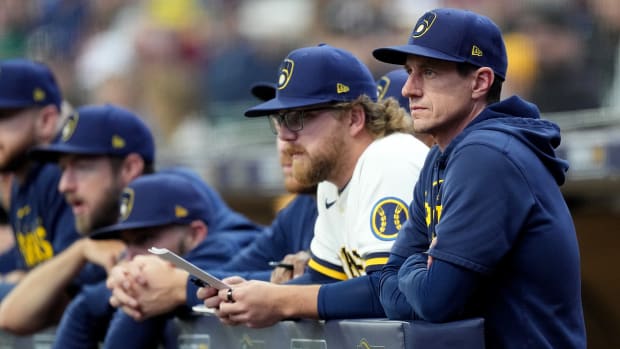 Milwaukee Brewers manager Craig Counsell (30) is shown during the first inning of their game against the Houston Astros Wednesday, May 24, 2023 at American Family Field in Milwaukee, Wis.Mark Hoffman/Milwaukee Journal Sentinel