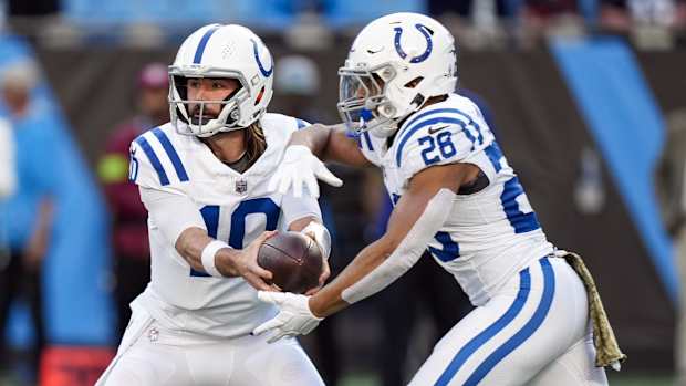 Gardner Minshew and Jonathan Taylor Indianapolis Colts