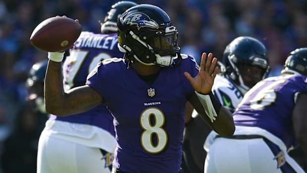 Baltimore Ravens quarterback Lamar Jackson