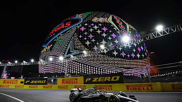 Daniel Ricciardo en el circuito de Las Vegas