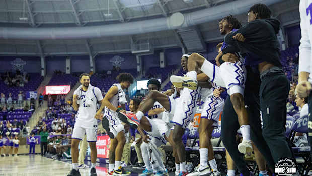 Bench Reaction during the win