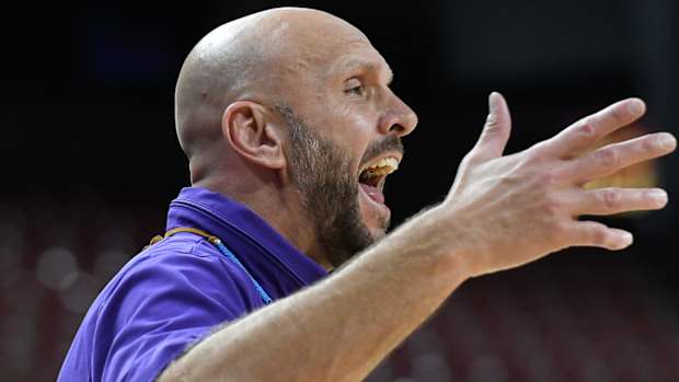 UCA Sugar Bears coach Tony Kemper on sidelines against Arkansas