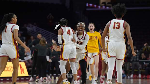 usc women's basketball Taylor Bigby Kayla Williams Okako Adika Rayah Marshall