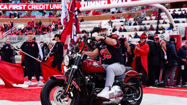 Nov 25, 2023; Salt Lake City, Utah, USA; Utah Utes run onto the field against the Colorado Buffaloes at Rice-Eccles Stadium. Mandatory Credit: Christopher Creveling-USA TODAY Sports