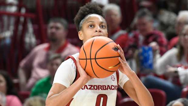 Razorbacks' Tahlia Scott against UAPB
