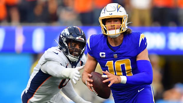Justin Herbert Denver Broncos Jonathon Cooper