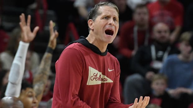 Razorbacks Eric Musselman on sidelines against Abilene Christian