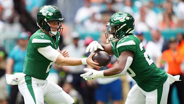 Zach Wilson Breece Hall Jets