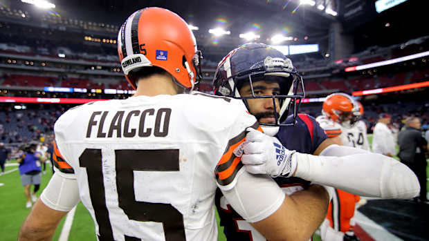 El mariscal de campo de los Cleveland Browns, Joe Flacco