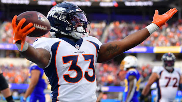 Denver Broncos running back Javonte Williams