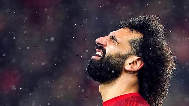 Mo Salah pictured during Liverpool's Premier League game against Newcastle in January 2024